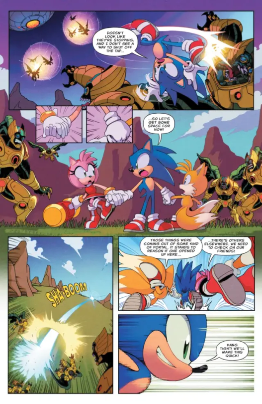 DC X Sonic The Hedgehog #1 Further Preview Pages