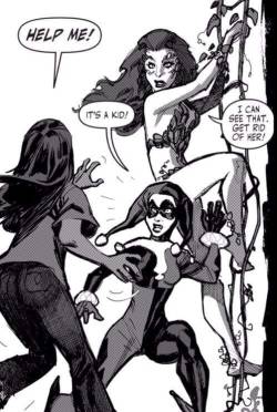 caffeinatedinsanity: seelcudoom:  wetwareproblem:  closetskeleton666:  spoonie-sone:  mogifire:  Harley &amp; Ivy   This is why I love them!  Harley is an abuse survivor of course she’d wreck this dude!!!  Can I just say how much I love the implications