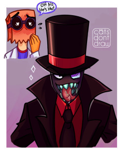 cats-dont-draw:  OH MY FUCKING GOD I CANT BELIEVE I DREW THIS I FEEL SO BADThis is like the dirtiest thing I´ve made, I seriously need a nsfw blog this just cant be seen by normal people D’:Black Hat REALLY LOVES to hear Flug gasping like that, he