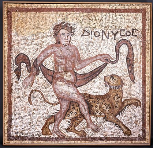 ancientpeoples:Mosaic of Dionysus 4th Century ADRoman(Source: The British Museum)&lt;3