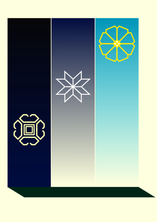 bourbakiaxiom:From Night to DayThis features the Moon, Morning Star and Sun icons from traditional L