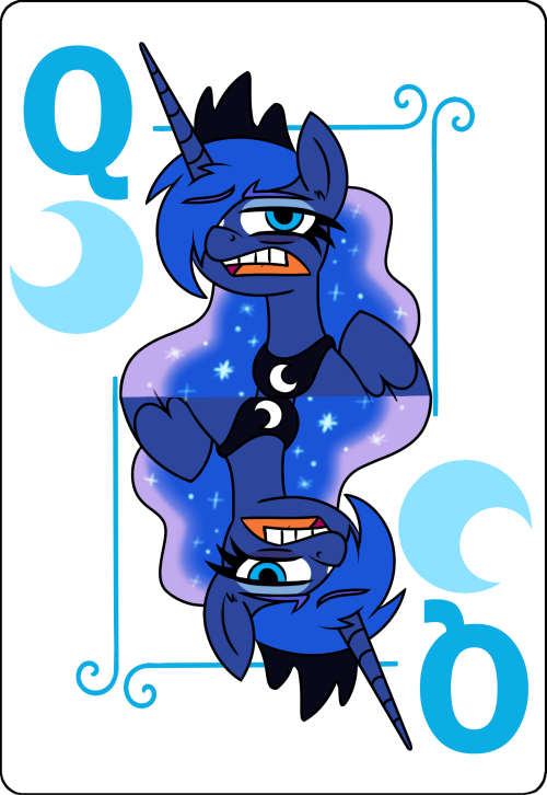 outofworkderpy:Luna Card inspired by @luna-afterdark’s style!  In hindsight I should have made the Card a ‘P’ instead of a ‘Q’  <<< Start  |  << Current arc  [Chrono]  | < Previous Comic  |  Updates Only  Become a