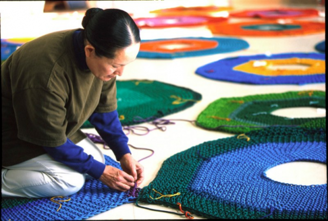 wetheurban: Crochet Playgrounds by Toshiko Horiuchi MacAdam Japanese artist Toshiko