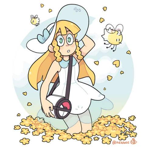 nebbee: college is stressful so i drew the lovely lillie to de-stress a bit art by me ♥︎