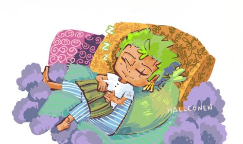 pieromachine: Zoro as a Tontatta for my fanfic [Loving Eggplant]