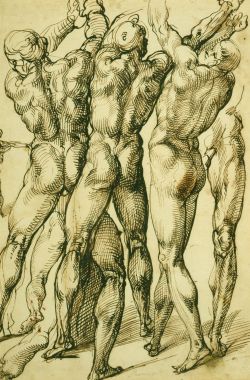 elegantiaearbiter:  Three Standing Nudes,