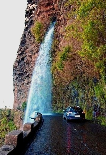 Waterfall Highway, Madeira, Portugal