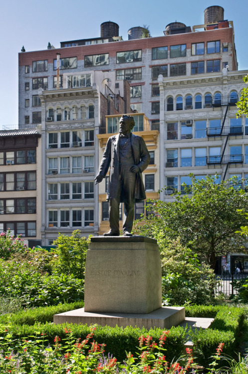  Roscoe Conkling; John Quincy Adams Ward; 1893; Madison Square Park, New York.