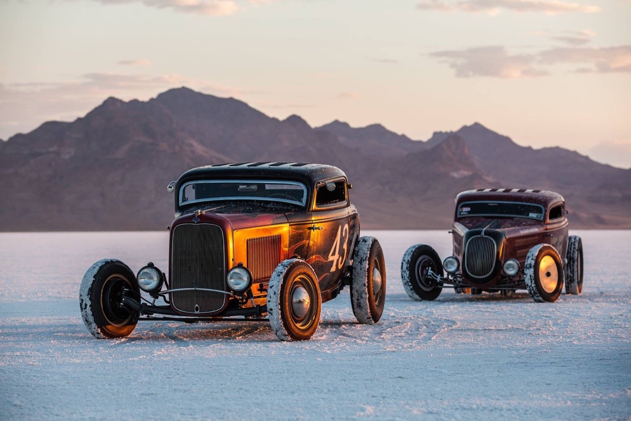hotrodzandpinups: Morning on the flats