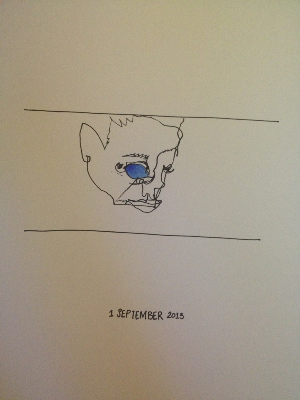holeintheuniverse:  Self Portrait September (9/1/13) 