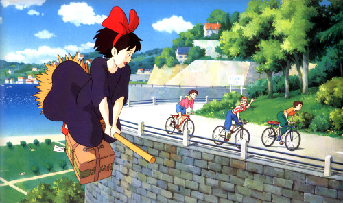 Studio Ghibli, Kiki’s Delivery Service, 1989魔女の宅急便,  Majo no TakkyūbinKiki: “We can fly with o