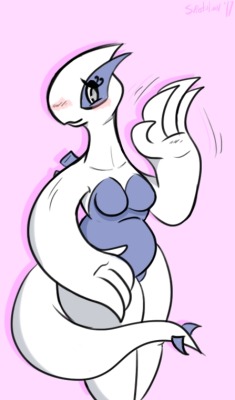 superlolian:  Shy Lugia waving at you!