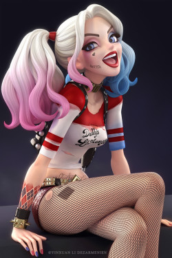 art-of-cg-girls:  Suicide Squad’s Harley