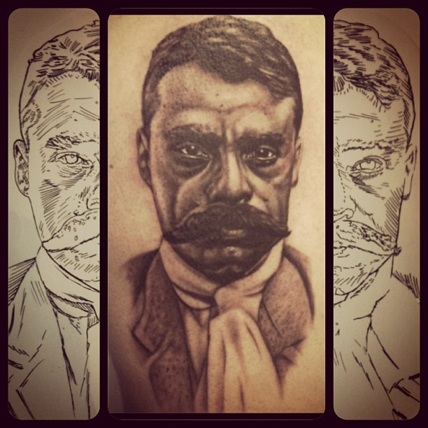 Emiliano Zapata Portrait Greeting Card for Sale by alxbngala  Redbubble