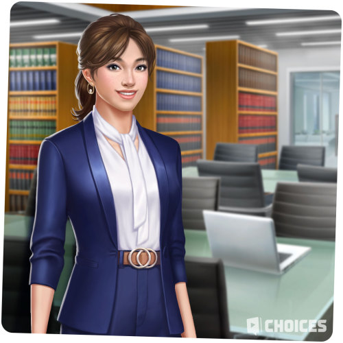 agonydearest:playchoices:One of your rivals at the firm, Aislinn is whip smart and tenacious. It’s s