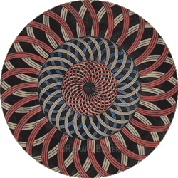 Dickbalzer:  Zoetrope Bottom Disc - C. 1870