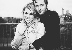 aintborntipycal-blog: “There’s nothing quite like Doctor Who. It has a wonderful excitement about it. I always had happy time there and it’s lovely to be around Billie again, even though I see her all the time anyway.” - David for “Tv &