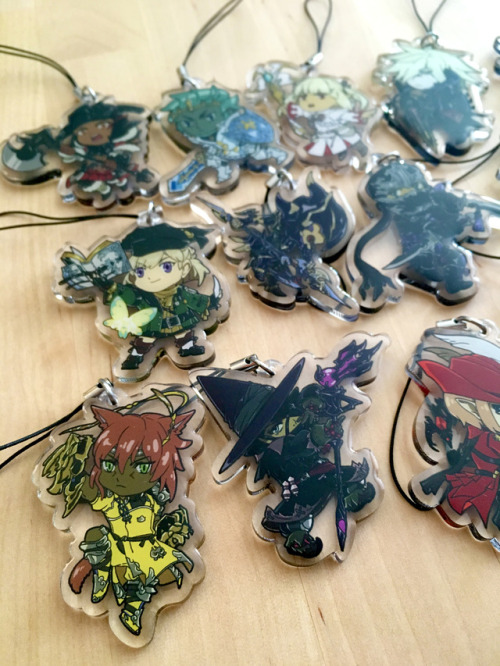 FFXIV Charms now in stock for regular orders!goo.gl/xpWGkGThese are 2inch clear double sided acrylic