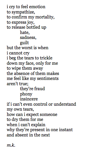 conveys:  an old poem i found in one of my many composition notebooks 