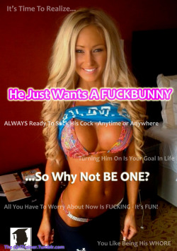 exec2sec:  blondebbcslut:  Don’t worry about love, if you’re a good bimbo slut and fuck and suck enough, the right man in your life will keep you no matter what. I’m a young 18 year old blonde, bisexual, nymphomaniac, Polish teen girl. I love bimbos,