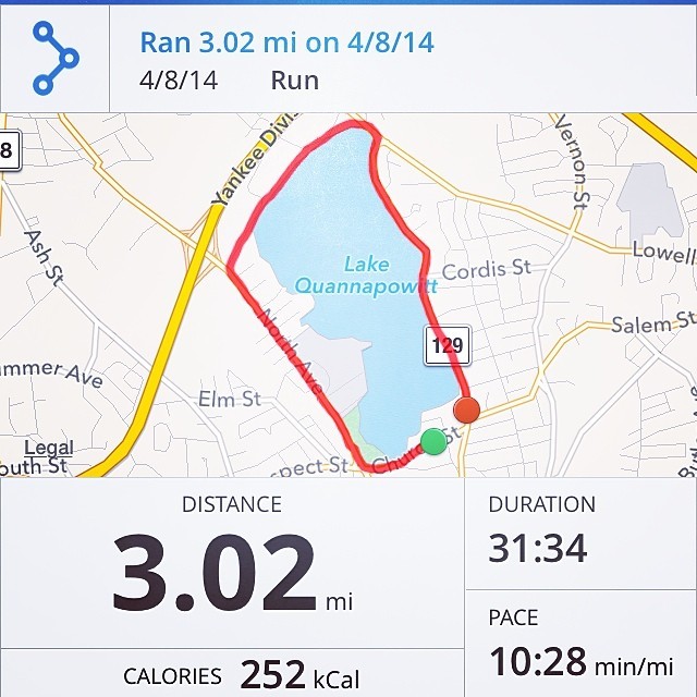 #perfect #running weather! 👏👍💪👟👩 (at Lake Quannapowitt)