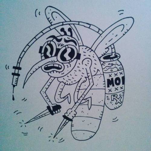 Mosquito Boy. #art #artwork #illustration #inks #ink #cartoon #cartoons #design #mosquito #comiccon 