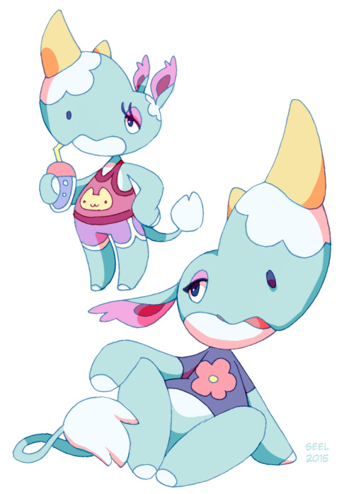 groundlion: Someone on my Patreon requested that I draw some Animal Crossing characters, so I just s