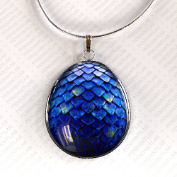 etsy-thefantasy:  (via Blue Dragon Egg Pendant