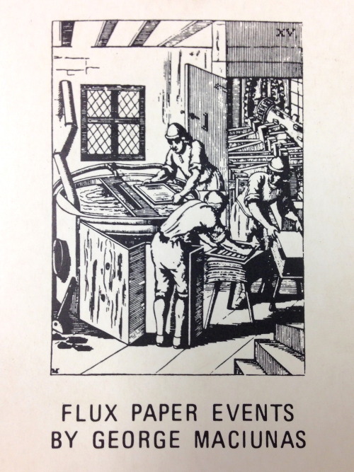 WEIRD FORMAT WEDNESDAY: Flux Paper Events - George Maciunas ©1976, 1998Another humorous work by