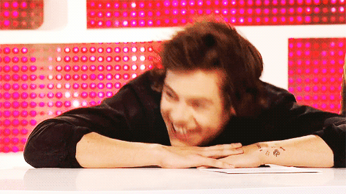  Harry Styles being cute; I mean, even more adorable than usually. 