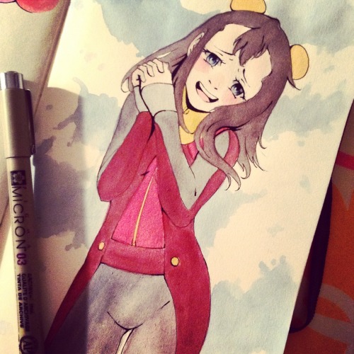 keeyko:   Inktober day 24Ikki from legend of KorraShe and the other air kids are so great, I love them!!!<3   <3 <3 <3