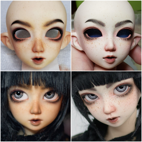 Faceup process and a comparison between my Juri’s new and old faceups. It’s pretty fun t