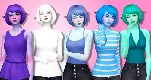 15 Base Game Female Tops in Candy ShoppeHappy Winterfest in July to my Secret Santa giftee @frolicki