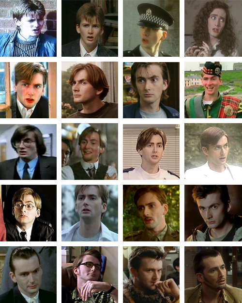 mizgnomer:  All of David’s TV and Film roles (including commercials, not including animated characters). Can you name them all? Cheat sheet available here:  http://www.lunacynet.com/tennantfilmography/film.html Scrolling down is like watching him grow
