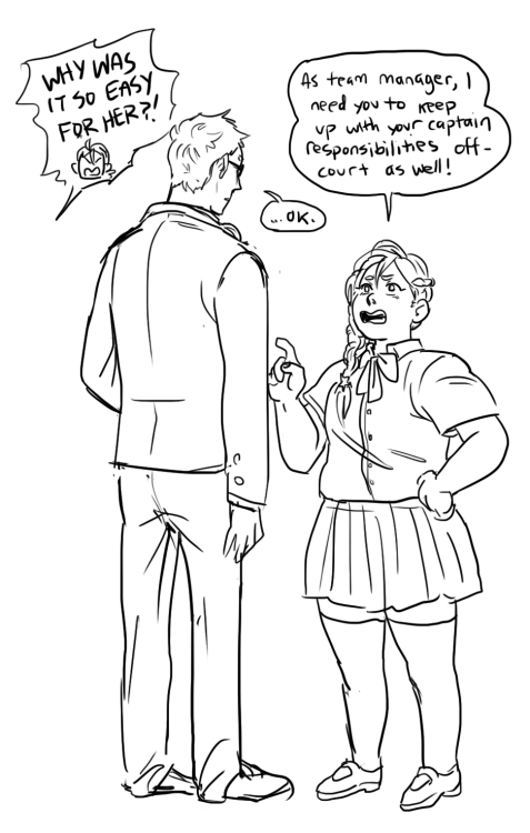 slimyhipster: i was talkin 2 @8oo i did some more third year yachi!! everyone listens to her, no exc