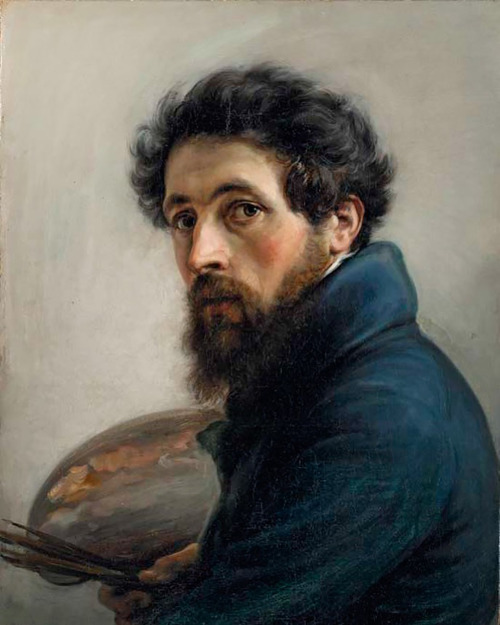 antonio-m:“Self-portrait”, Giovanni Carnovali (1804–1873). Italian painter. oil on canvas