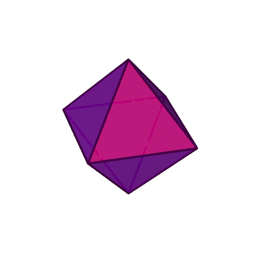hyrodium:Dual regular polyhedra and semi-regular polyhedra. ②