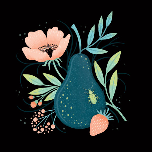 A dainty fruit illustration!© Perrin 2016www.madebyperrin.com