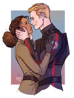 Lorna-Ka:ciena And Thane From Lost Stars By Claudia Gray (@Claudiagray) Commissioned