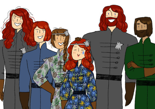 icesalamander: Lady is the smallest direwolf so Sansa is the smallest Stark sibling, right?