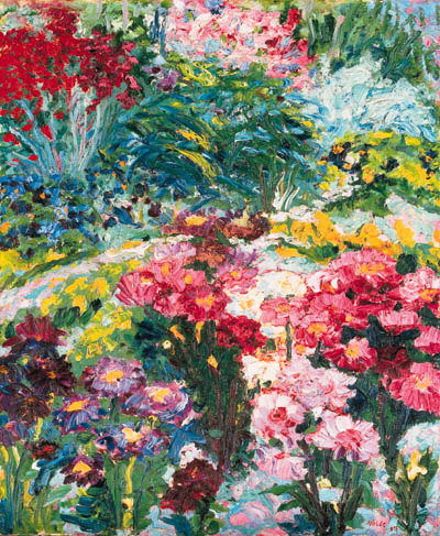 wonderingaboutitall:Anna Wieds Garden - Emil Nolde