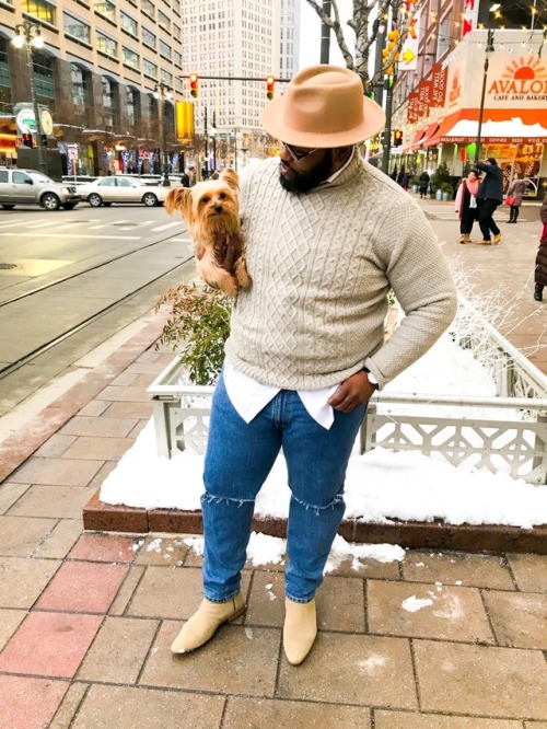 |Style Inspiration| Who’s Cuter…Me or the dog? LoL  Get styled by The Big Fashion Guy E