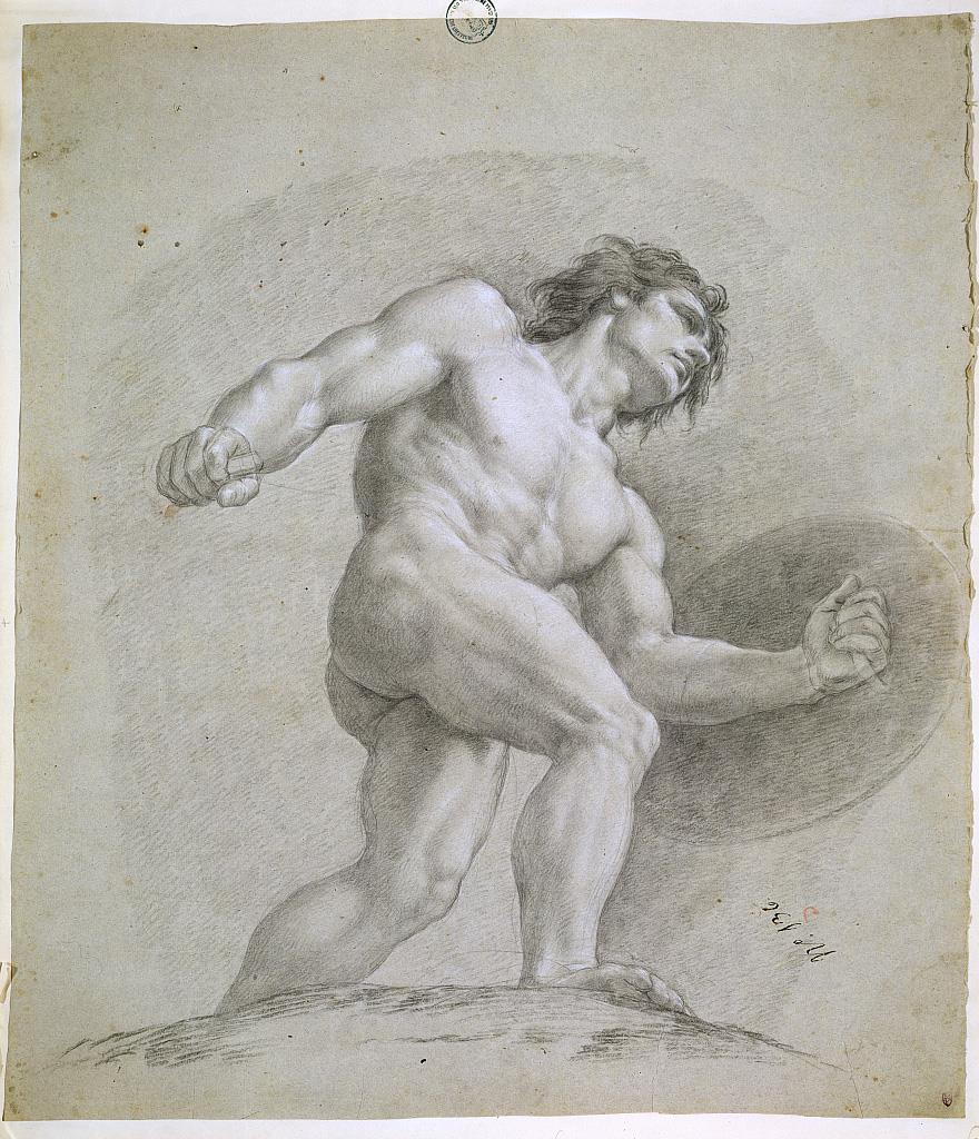 stonemen:  Francisco Bayeu. Mars. c. 1775. Sketch for a ceiling painting at the Palacio