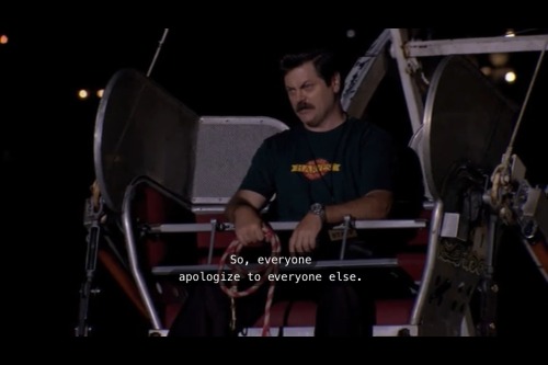 tblaberge: legolasskywalker: Ron Swanson: Therapist. As someone who hates conflict and miscommunicat