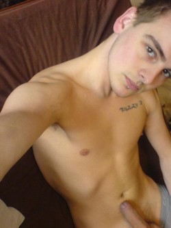 gayboyselfshots:  See more horny nude amateur boys showing off their cocks at Gay Cam Studs