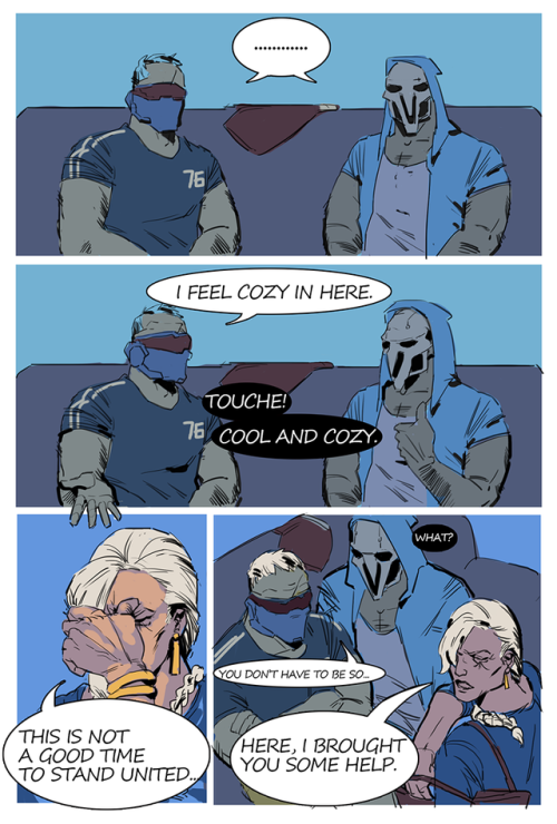 Yeah！I draw a fanart comic for Reaper76/76reaper~It maybe update new one in next month~Hope youguys 