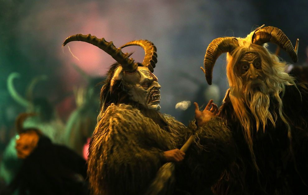 odditiesoflife:  Meet Krampus the Devil of Christmas  Half-goat, half-demon, all