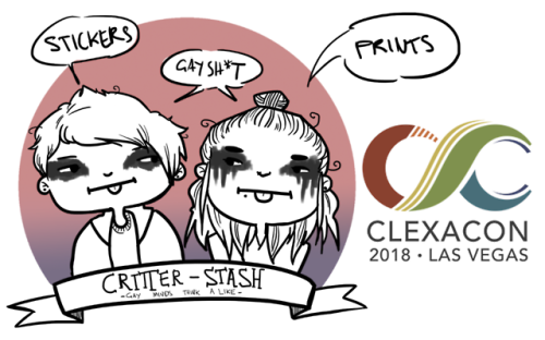 molliemashstash:Catch us at @clexacon in April!@critter-of-habit + @molliemashstash = Critter-StashW