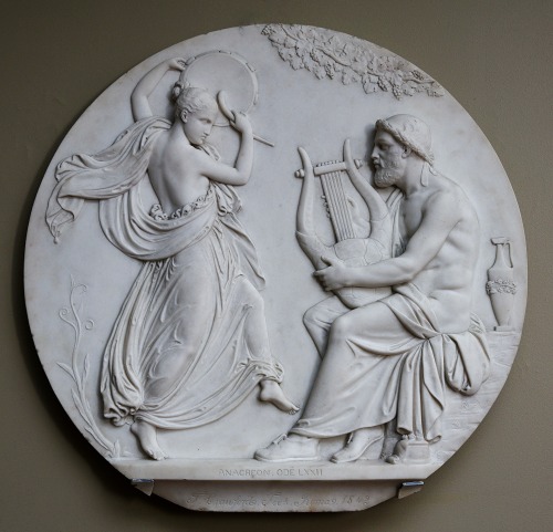 hadrian6: Anacreon, ODE LXXII.  1842. Thomas Crawford. American 1813-1857. marble relief. http: