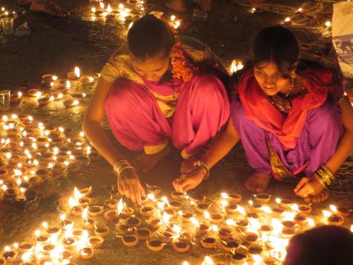 Diwali at Virupaksha Shiva temple, Hampi, Karnataka